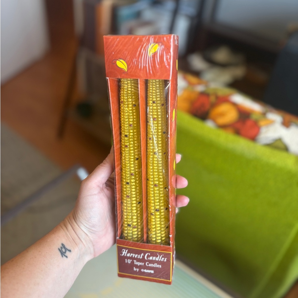 Harvest Candles 10" Taper Candles - Yellow Corn - set of 2